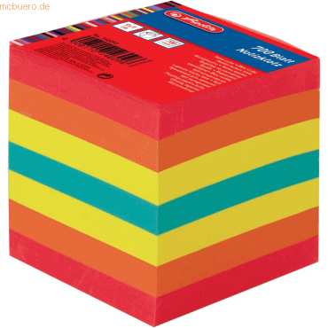 Herlitz Notizzettelblock 9x9x9cm 700 Blatt bunt