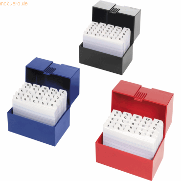 4008111904701 - Karteikasten A7 quer gefüllt für max 300 Karten farbig sortie 4008111904701 - Karteikasten A7 quer gefüllt für max 300 Karten farbig sortie