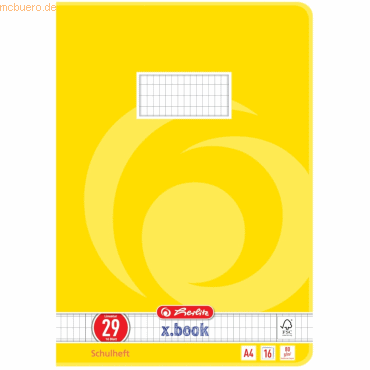 4008113322909 - 10 x Schulheft A4 16 Blatt Lineatur 29 FSC Mix
