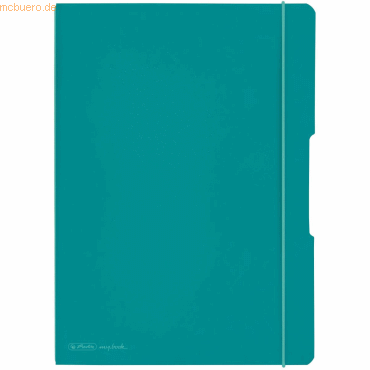 Herlitz Notizheft Flex PP A4 liniert/kariert Caribbean Turquoise 2x40