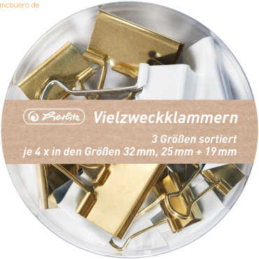 4008110574417 - 4 x Foldbackklammern Pure Glam 3 Größen sortiert 4008110574417 - 4 x Foldbackklammern Pure Glam 3 Größen sortiert