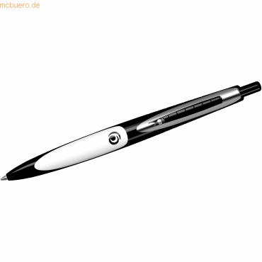 4008110588827 - 3 x Kugelschreiber Gel mypen M Druckmechanik schwarz weiß