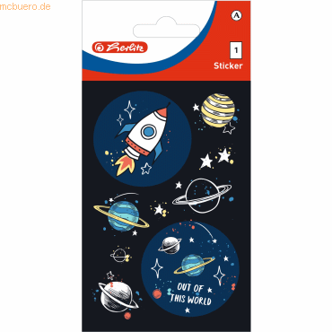 4008110263267 - 10 x Sticker-Etikett Motiv Space 1 Blatt 4008110263267 - 10 x Sticker-Etikett Motiv Space 1 Blatt