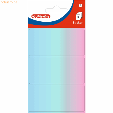 4008110263762 - 10 x Büroetiketten pastell 36x82mm selbstklebend VE=6 Blatt