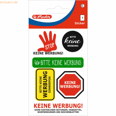 4008110263946 - 10 x Etiketten Keine Werbung selbstklebend VE=1 Blatt