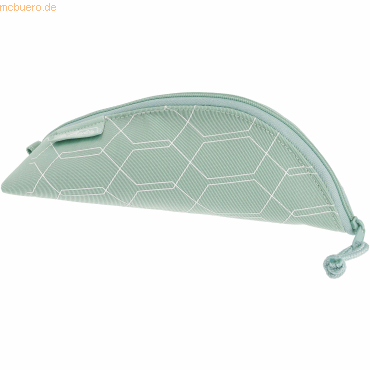 4008110286303 - 3 x Schüleretui Faulenzer Cocoon Geometric mint Kunststoff BxH