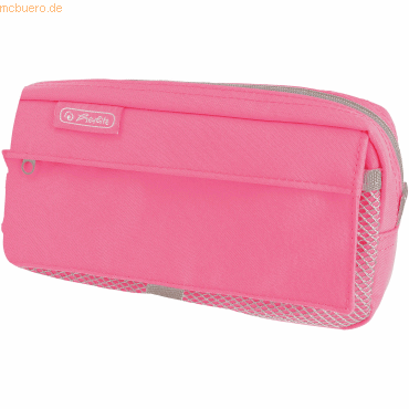 Herlitz Faulenzer mit 2 Außentaschen Neon pink Polyester BxHxT 210x110