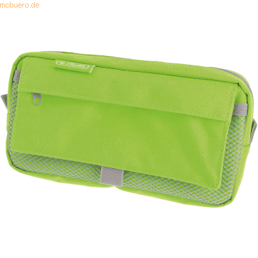 Herlitz Faulenzer mit 2 Außentaschen Neon green Polyester BxHxT 210x11