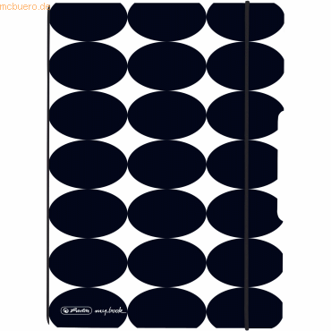 4008110295312 - 5 x Notizheft flex A5 40 Blatt punktiert Just Black 4008110295312 - 5 x Notizheft flex A5 40 Blatt punktiert Just Black