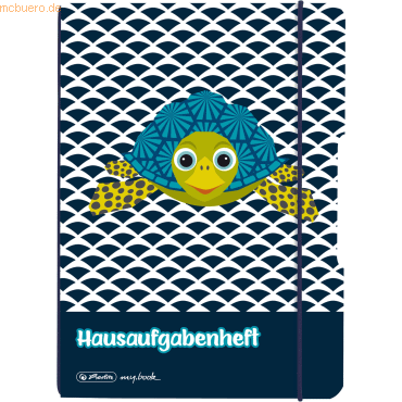 4008110295381 - 3 x Aufgabenheft flex PP A5 48 Blatt blanko Cute Animals Turtl