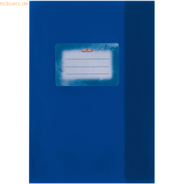 4008115205040 - Heftschoner DIN A5 geprägt (Bast) PP dunkelblau