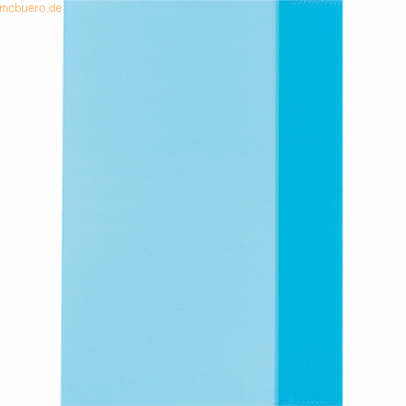 4008115215049 - 25 x Heftumschlag A5 PP transparent blau