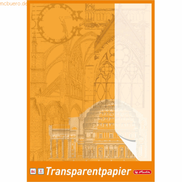 4008110696409 - 5 x Transparentpapier-Block A4 65g qm 30 Blatt