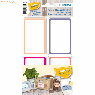 4008705106634 - 10 x HERMA Beschriftungsetiketten 52x82mm pink lila ablösbar VE=16 Stü 4008705106634 - 10 x HERMA Beschriftungsetiketten 52x82mm pink lila ablösbar VE=16 Stü