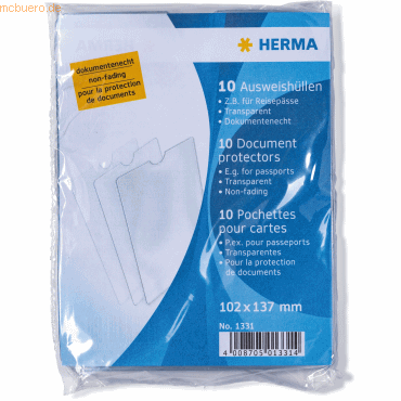 4008705013314 - HERMA Ausweishüllen 102x137mm für Reisepässe