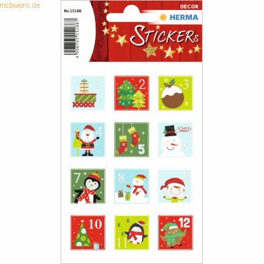 4008705151887 - 10 x HERMA Adventskalenderzahlen Kinder beglimmert 4008705151887 - 10 x HERMA Adventskalenderzahlen Kinder beglimmert