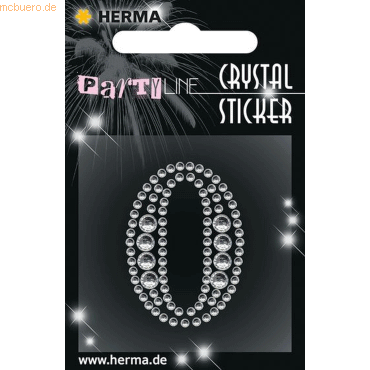 4008705153560 - 3 x HERMA Schmucketikett Crystal 1 Blatt Sticker 0