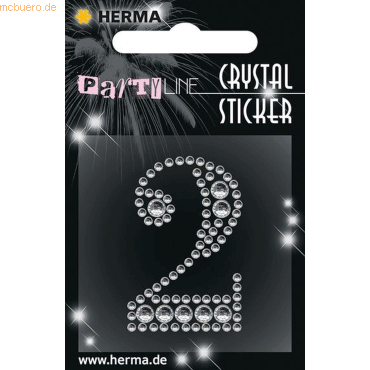 4008705153584 - 3 x HERMA Schmucketikett Crystal 1 Blatt Sticker 2