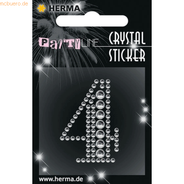 4008705153607 - 3 x HERMA Schmucketikett Crystal 1 Blatt Sticker 4