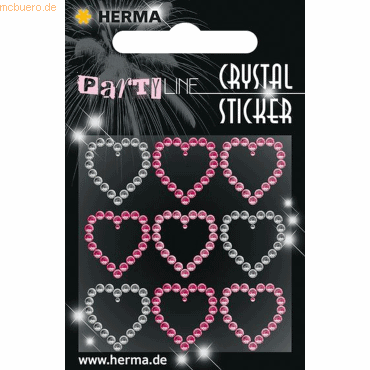 4008705153867 - 3 x HERMA Schmucketikett Crystal 1 Blatt Sticker Little Hearts 4008705153867 - 3 x HERMA Schmucketikett Crystal 1 Blatt Sticker Little Hearts