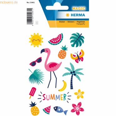 4008705154611 - 10 x HERMA Schmucketikett Magic Summerfeeling Transpuffy 4008705154611 - 10 x HERMA Schmucketikett Magic Summerfeeling Transpuffy