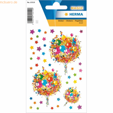 4008705155199 - 10 x Sticker Blumenliebe mit Glitzersteinchen 4008705155199 - 10 x Sticker Blumenliebe mit Glitzersteinchen