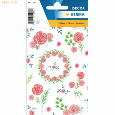 4008705155564 - 10 x Sticker Beautiful Rose beglimmert 4008705155564 - 10 x Sticker Beautiful Rose beglimmert