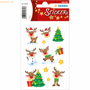 4008705156257 - 10 x HERMA Sticker Little Rudolph VE=24 Sticker