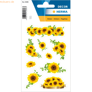 4008705156967 - 10 x HERMA Sticker Sonnenblumen