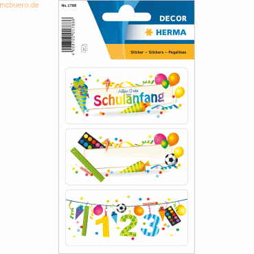 4008705017886 - 10 x HERMA Sticker Alles Gute zum Schulanfang 4008705017886 - 10 x HERMA Sticker Alles Gute zum Schulanfang