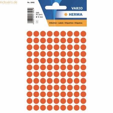 4008705018425 - Markierungspunkte 1842 rot Ø 8mm 4008705018425 1842 540 Stück