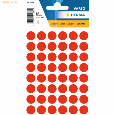 4008705018661 - Markierungspunkte 1866 leuchtrot Ø 12mm 4008705018661 1866 240 Stück