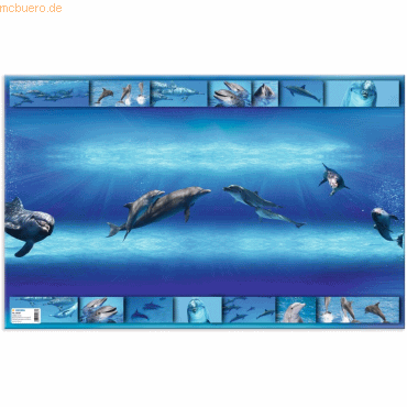 4008705190879 - 3 x HERMA Schreibunterlage 55x35cm Delfin 4008705190879 - 3 x HERMA Schreibunterlage 55x35cm Delfin