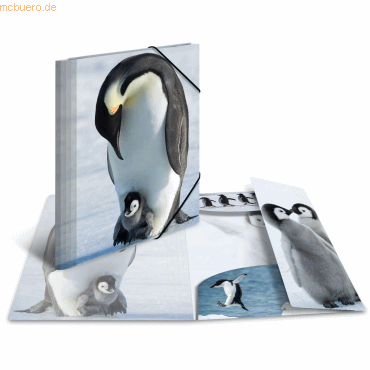 HERMA Sammelmappe Glossy Tiere A4 PP Pinguine
