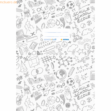 4008705194013 - Heftschoner Schoolydoo DIN A4 aus PP weiß