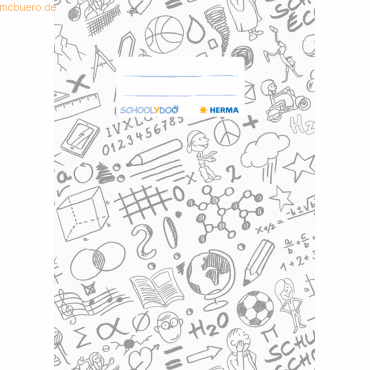 4008705194129 - Heftschoner Schoolydoo DIN A5 aus PP weiß 4008705194129 - Heftschoner Schoolydoo DIN A5 aus PP weiß