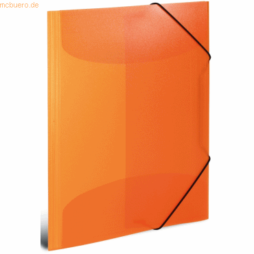 4008705195034 - HERMA Elasticated folder A4 PP translucent orange 4008705195034 - HERMA Elasticated folder A4 PP translucent orange