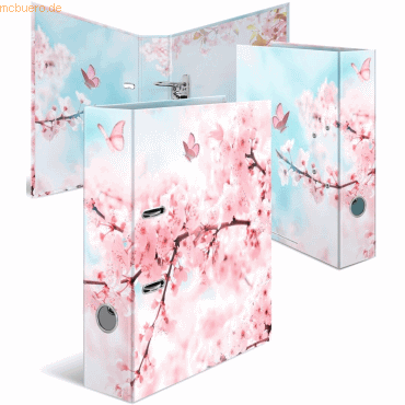 10 x HERMA Motiv-Ordner A4 7cm Cherry Blossom