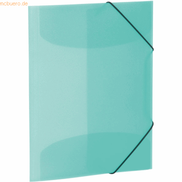 4008705195805 - HERMA Elasticated folder A4 PP translucent turquoise 4008705195805 - HERMA Elasticated folder A4 PP translucent turquoise