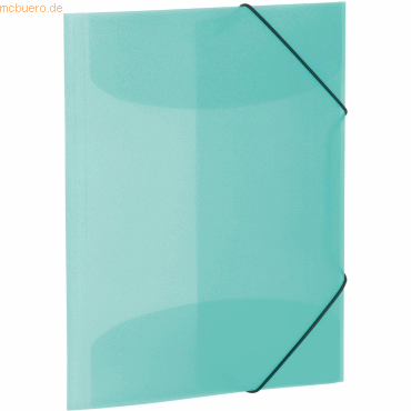 4008705195843 - Gummizugmappe 19584 A3 türkis PP mit 3 Einschlagklappen 4008705195843 Herma