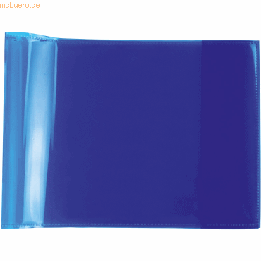 10 x HERMA Heftschoner Transparent Plus A5 quer blau
