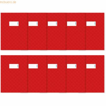 4008705202374 - HERMA Heftschoner PP A4 gedeckt rot VE=10 Stück