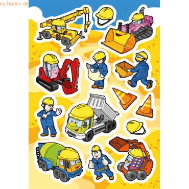 4008705030717 - 10 x HERMA Sticker Decor Baustelle VE=3 Blatt 4008705030717 - 10 x HERMA Sticker Decor Baustelle VE=3 Blatt