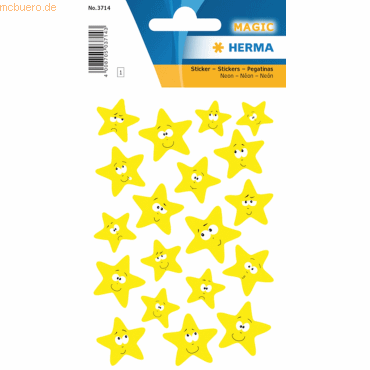 4008705037143 - 10 x HERMA Schmucketikett Magic Stern 1 Blatt