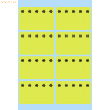 4008705037716 - 10 x HERMA Tiefkühletiketten 26x40mm gelb Eiskristalle VE=48 Stück