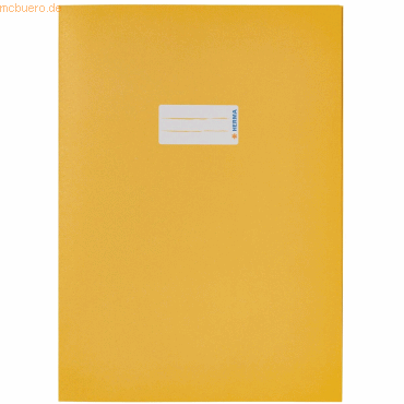 10 x HERMA Heftschoner Papier A4 gelb