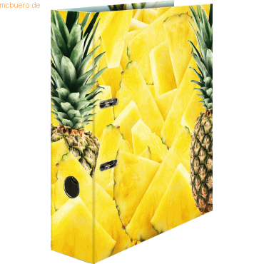 10 x HERMA Motivordner A4 70mm Früchte Ananas