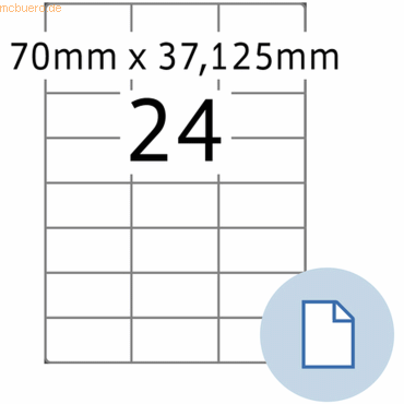 4008705084246 - HERMA Etiketten A4 Papier weiß 70x371mm 500 Blatt 12000 Etiketten 4008705084246 - HERMA Etiketten A4 Papier weiß 70x371mm 500 Blatt 12000 Etiketten