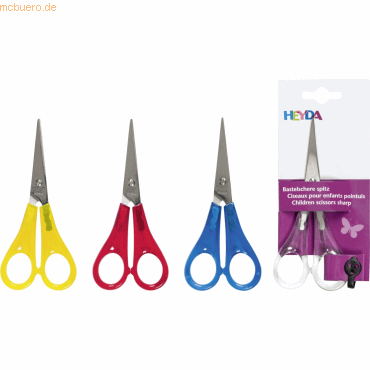 4005329091964 - 12 x Kinderschere 13cm spitz farbig sortiert 4005329091964 - 12 x Kinderschere 13cm spitz farbig sortiert