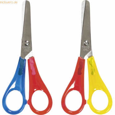 4005329086267 - 12 x Bastelschere 13cm Linkshänder rund farbig sortiert 4005329086267 - 12 x Bastelschere 13cm Linkshänder rund farbig sortiert